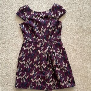 Vince Camuto Metallic Jacquard Fit & Flare Dress